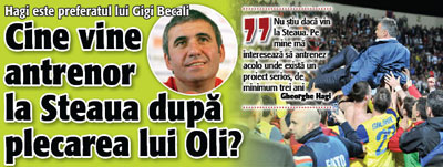 Ramane un mister cine va conduce Steaua in continuare. Daca nu Oli, atunci cine?