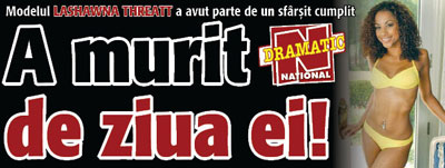 Modelul Lashawna Threatt a avut parte de un sfarsit cumplit