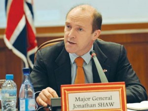 Major General Jonathan Shaw, representat - Ziarul National