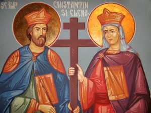 Biserica sarbatoreste la 21 mai pe Sfintii Constantin si Elena