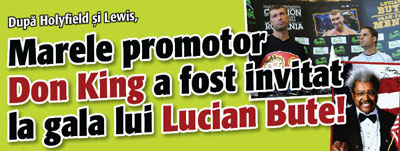 Marele promotor Don King a fost invitat la gala lui Bute!