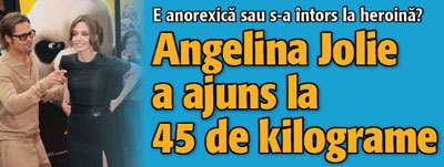 Angelina Jolie a ajuns la 45 de kilograme