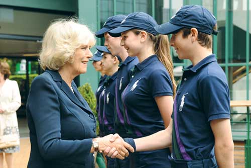 Printesa Camilla, in inspectie la Wimbledon