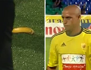 Roberto Carlos, atacat cu banane la Samara – VIDEO