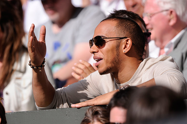 Hamilton si-a descarcat nervii la Wimbledon