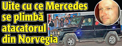 Uite cu ce Mercedes se plimba atacatorul din Norvegia