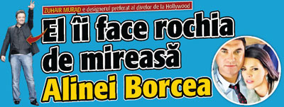 El ii face rochia de mireasa Alinei Borcea!