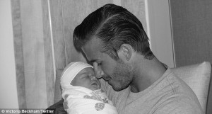 David Beckham in brate cu micuta Harper Seven
