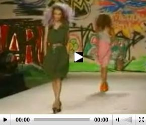 Cu stropitoarea pe catwalk