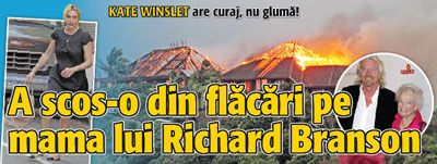 Kate Winslet, eroina miliardarului Branson