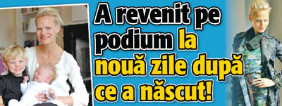 Anna Fremantle a revenit pe podium la noua zile dupa ce a nascut