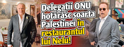 Delagatii ONU hotarasc soarta Palestinei in restaurantul lui Nelu!