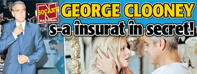 Soc! George Clooney s-a insurat in secret!