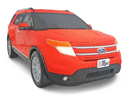 Au construit un Ford din 380.000 de piese Lego