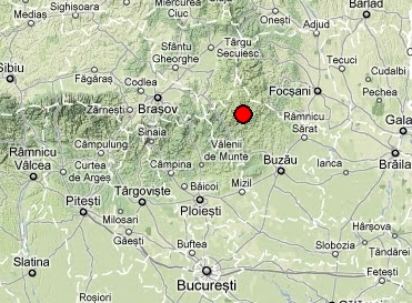 Cutremur, marti, in judetul Vrancea