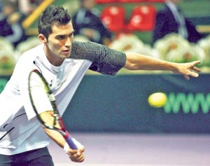 Imagini de la partida de Cupa DAVIS, dintre perechea Florin Mergea-Horia Tecau si Arnaud Clement-Michael Llodra. - Ziarul National