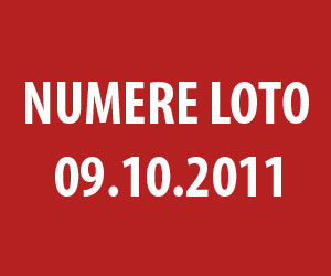 Numerele extrase la loto in 09-10-2011 (6/49,5 /40, noroc,joker)