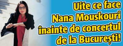 Uite ce face Nana Mouskouri inainte de concertul de la Bucuresti!