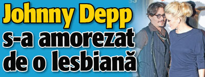 Johnny Depp s-a amorezat de o lesbiana
