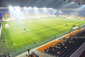 Stadion Petrolul la amicalul cu partizan - Ziarul National