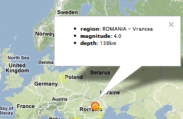 Cutremur de 4 grade pe scara Richter, in Vrancea, marti dimineata