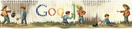 Google marcheaza cu un logo special implinirea a 176 de ani de la nasterea scriitorului Mark Twain