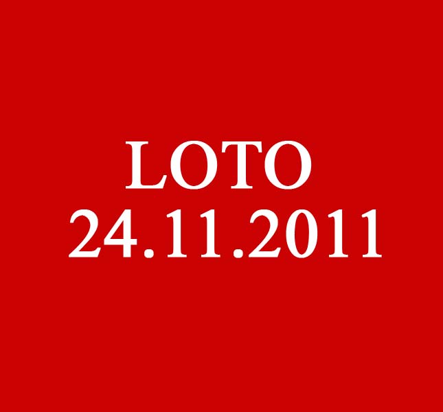 Numerele extrase la loto 6 din 49 pe 24 noiembrie (24-11-2011) 6/49, 5/40, noroc, joker!