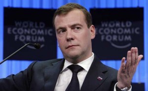 Russia - Ziarul National's President Dmitry Medvedev speaks at the opening session of the World Economic Forum (WEF) in Davos
