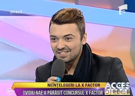 Ovidiu Nae, concurentul eliminat de la X Factor, va avea primul concert!