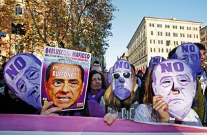 National day of protest against Italian Prime Minister Silvio Berlusconi - Ziarul National