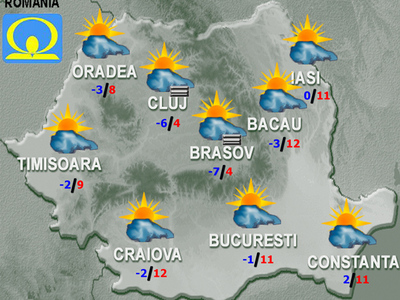 PROGNOZA METEO: Vremea se incalzeste. Vezi cum va fi luni si marti in tara si in Bucuresti!