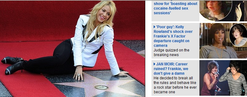 Shakira, stea la Hollywood