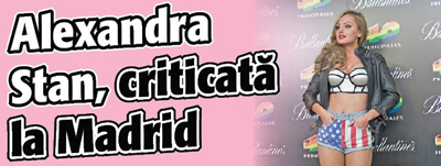 Alexandra Stan, criticata la Madrid