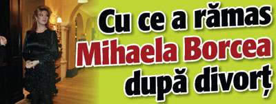Cu ce a ramas Mihaela Borcea dupa divort