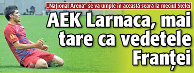 AEK Larnaca, mai tare ca vedetele Frantei