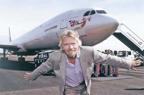 Ultima fita: numele tau pe avioanele Virgin