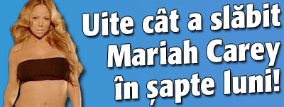 Uite cat a slabit Mariah Carey in sapte luni!
