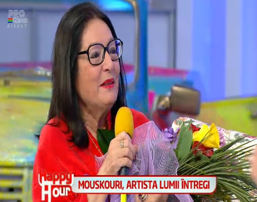 Nana Mouskouri, la Happy Hour: Ma straduiesc sa invat limba romana pentru a canta si in romana candva!