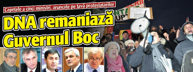 DNA remaniaza Guvernul Boc