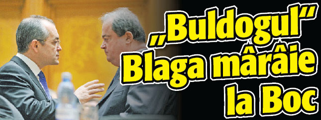 “Buldogul” Blaga maraie la Boc