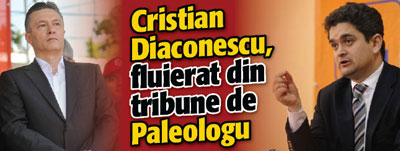 Cristian Diaconescu, fluierat din tribune de Paleologu