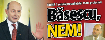 UDMR catre presedinte: Basescu, NEM!