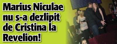 Marius Niculae nu s-a dezlipit de Cristina la Revelion! FOTO
