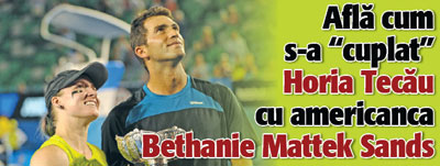 Afla cum s-a “cuplat” Horia Tecau cu americanca  Bethanie Mattek Sands