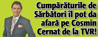 Cumparaturile de Sarbatori il pot da afara pe Cosmin Cernat de la TVR!