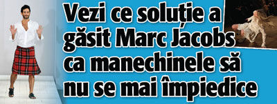 Vezi ce solutie a gasit Marc Jacobs ca manechinele sa nu se mai impiedice