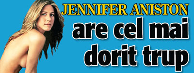 Jennifer Aniston are cel mai dorit trup