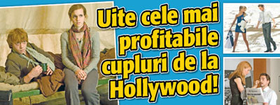 Uite cele mai profitabile cupluri de la Hollywood!