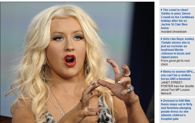 Christina Aguilera nu are de gand sa slabeasca: Iubitul meu ma place asa cum sunt!