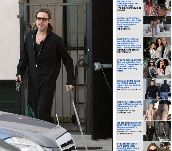 Brad Pitt a ajuns in baston!